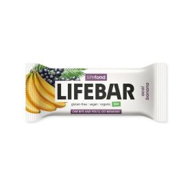 Lifefood Lifebar tyčinka acai s banánem RAW BIO 40g