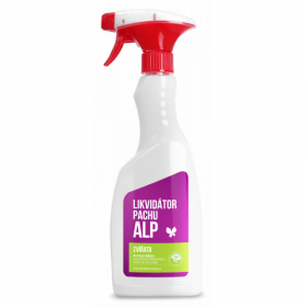 Likvidátor pachu ALP - Zvířata 500 ml - různé vůně - s rozprašovačem | Australská borovice, Citron, Len, Vanilka